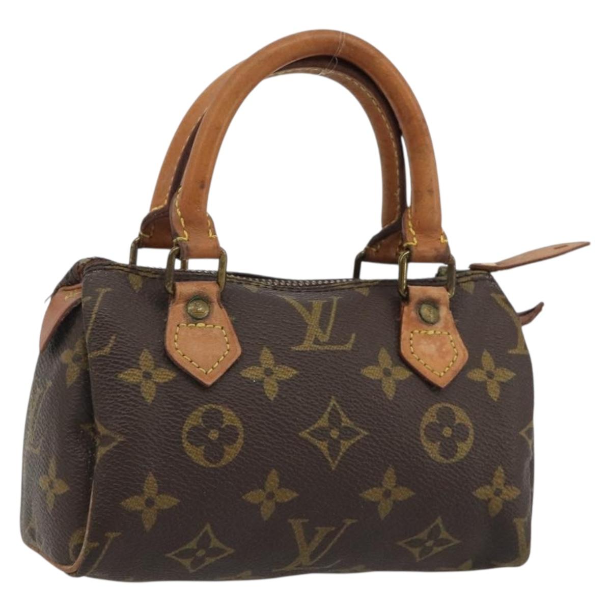 LOUIS VUITTON Monogram Mini Speedy Hand Bag M41534 LV Auth 188268