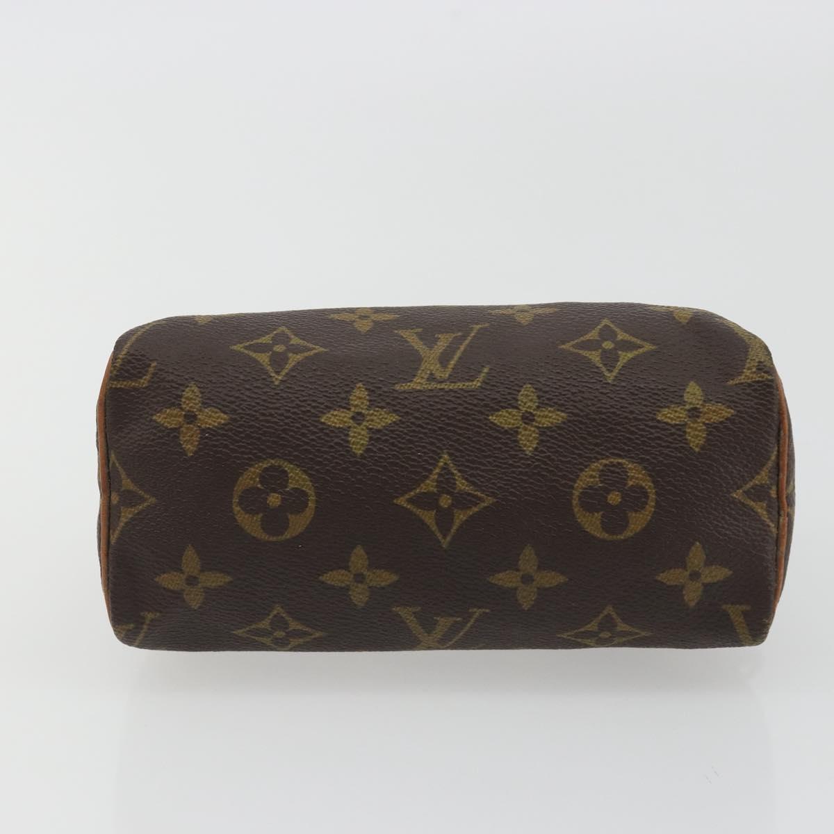 LOUIS VUITTON Monogram Mini Speedy Hand Bag M41534 LV Auth 188268