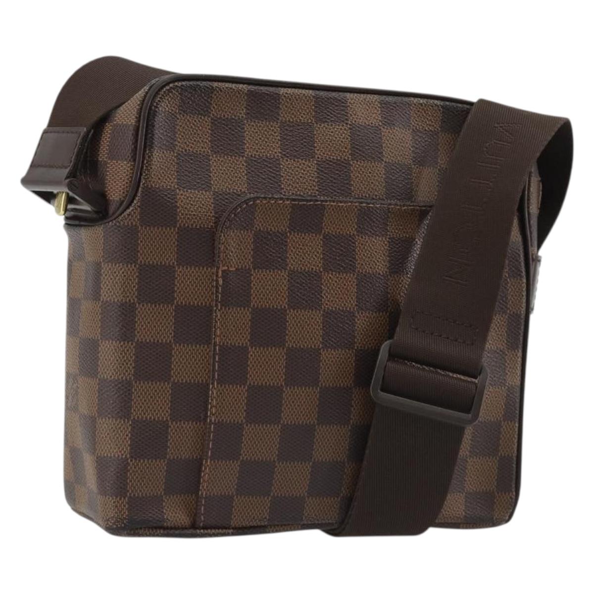 LOUIS VUITTON Damier Ebene Olaf PM Shoulder Bag N41442 LV Auth 188269