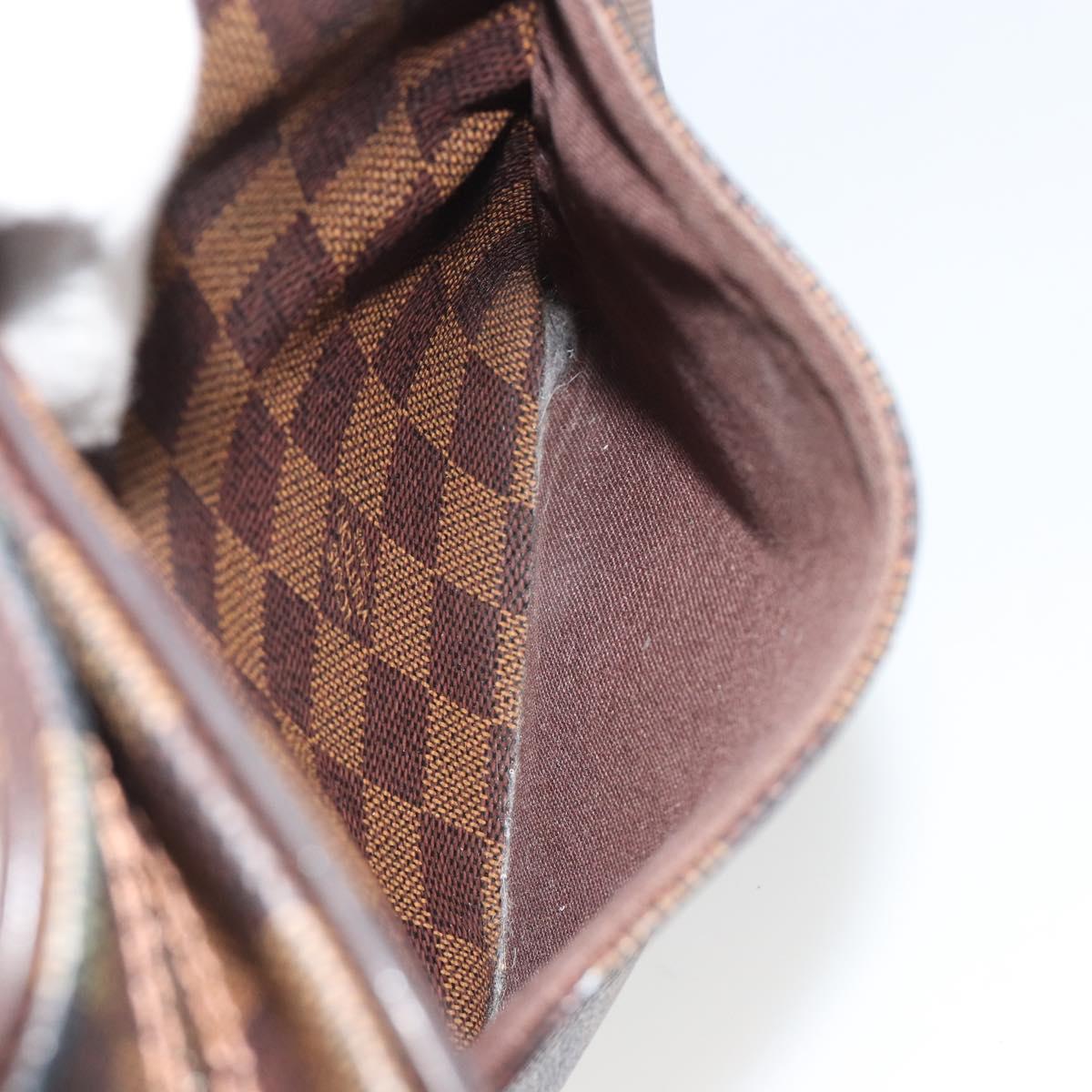 LOUIS VUITTON Damier Ebene Olaf PM Shoulder Bag N41442 LV Auth 188269