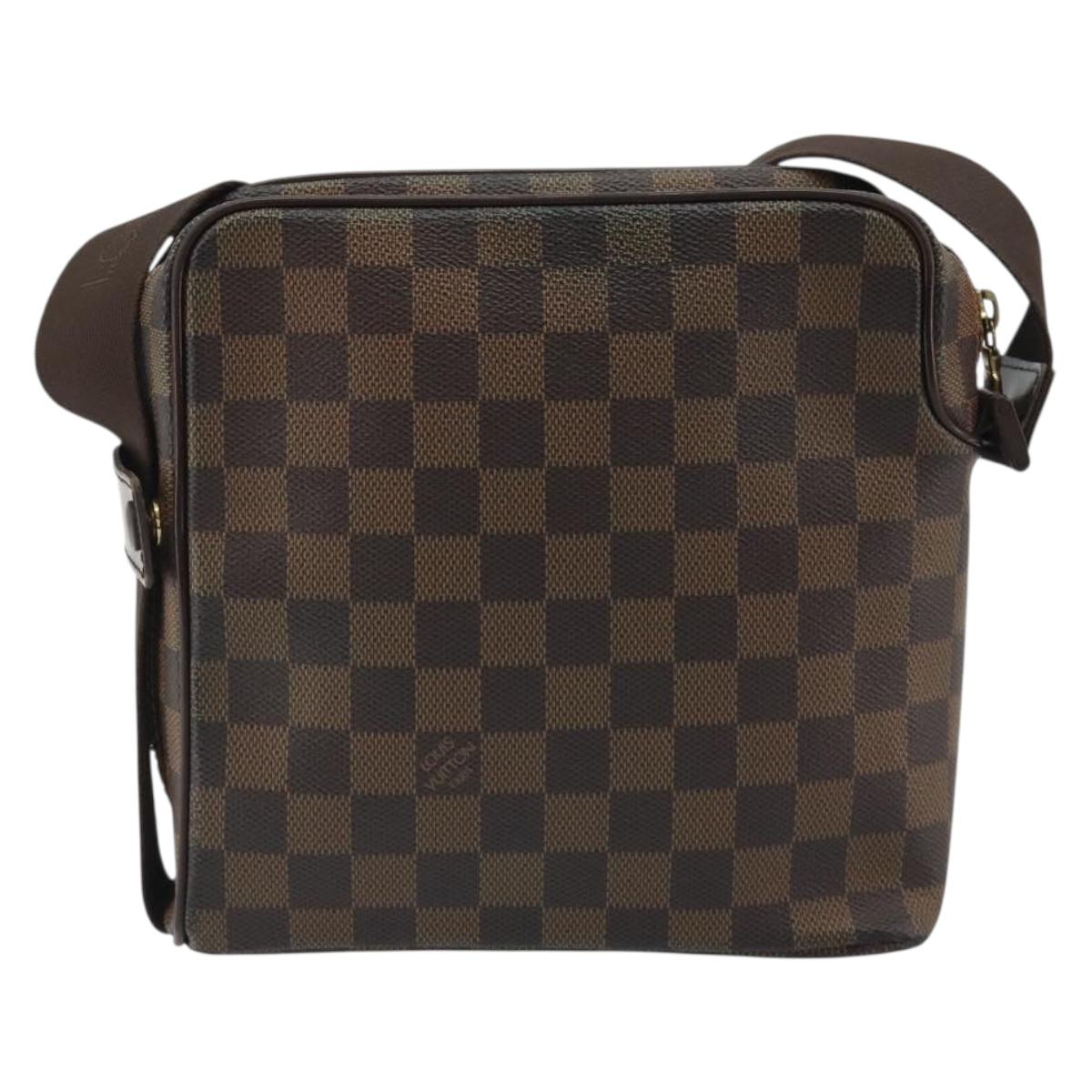 LOUIS VUITTON Damier Ebene Olaf PM Shoulder Bag N41442 LV Auth 188269