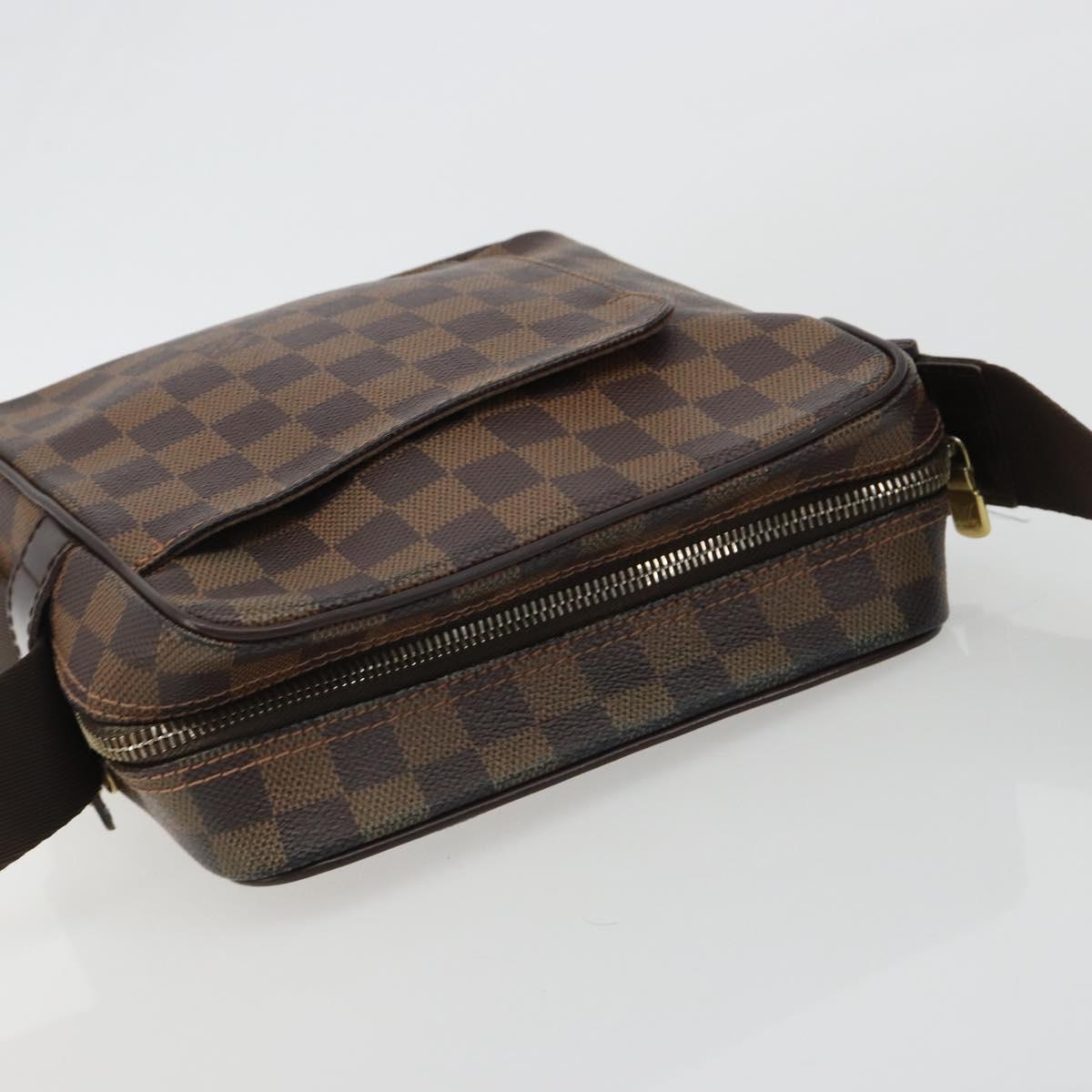 LOUIS VUITTON Damier Ebene Olaf PM Shoulder Bag N41442 LV Auth 188269