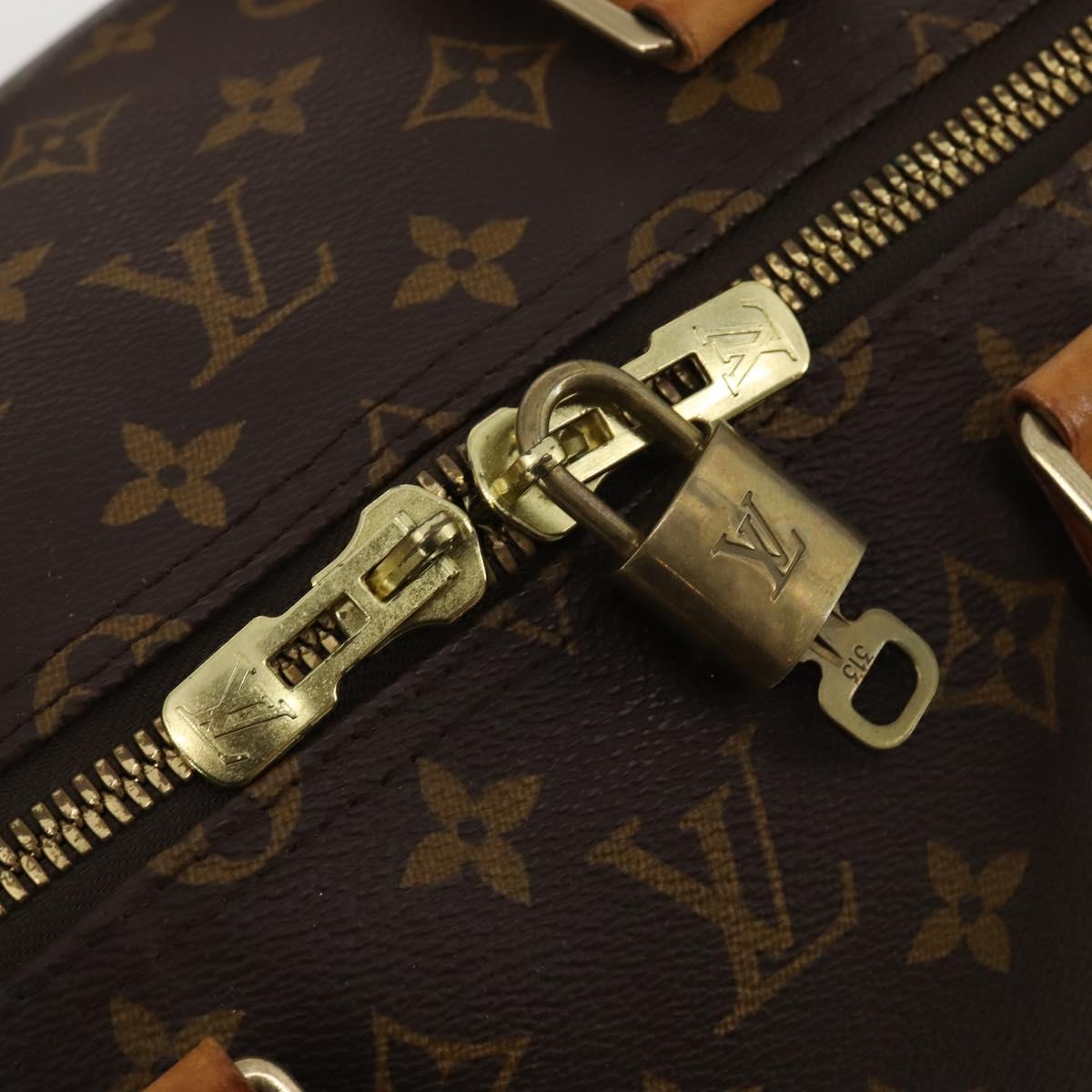LOUIS VUITTON Monogram Keepall 55 Boston Bag M41424 LV Auth 188275V