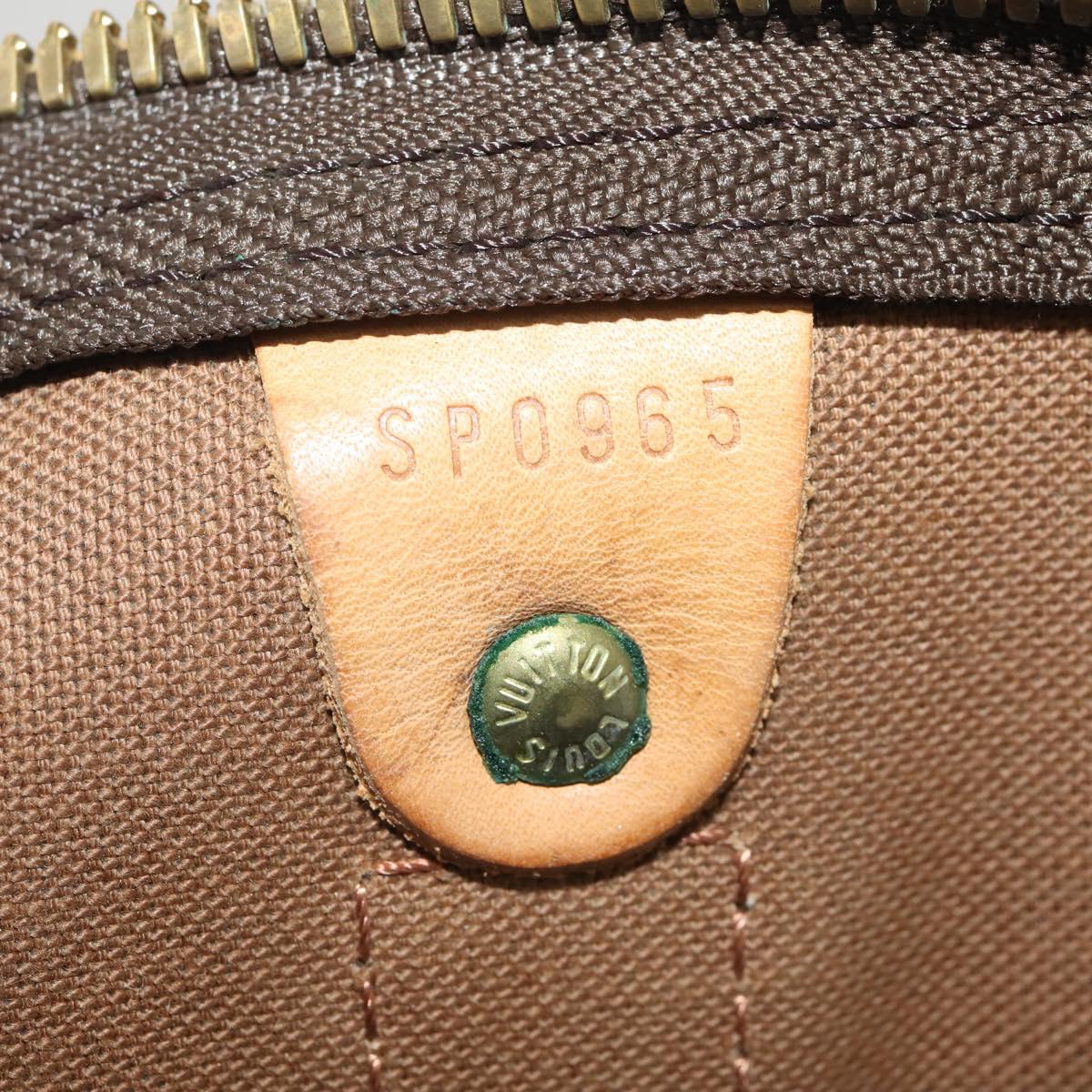 LOUIS VUITTON Monogram Keepall 55 Boston Bag M41424 LV Auth 188275V