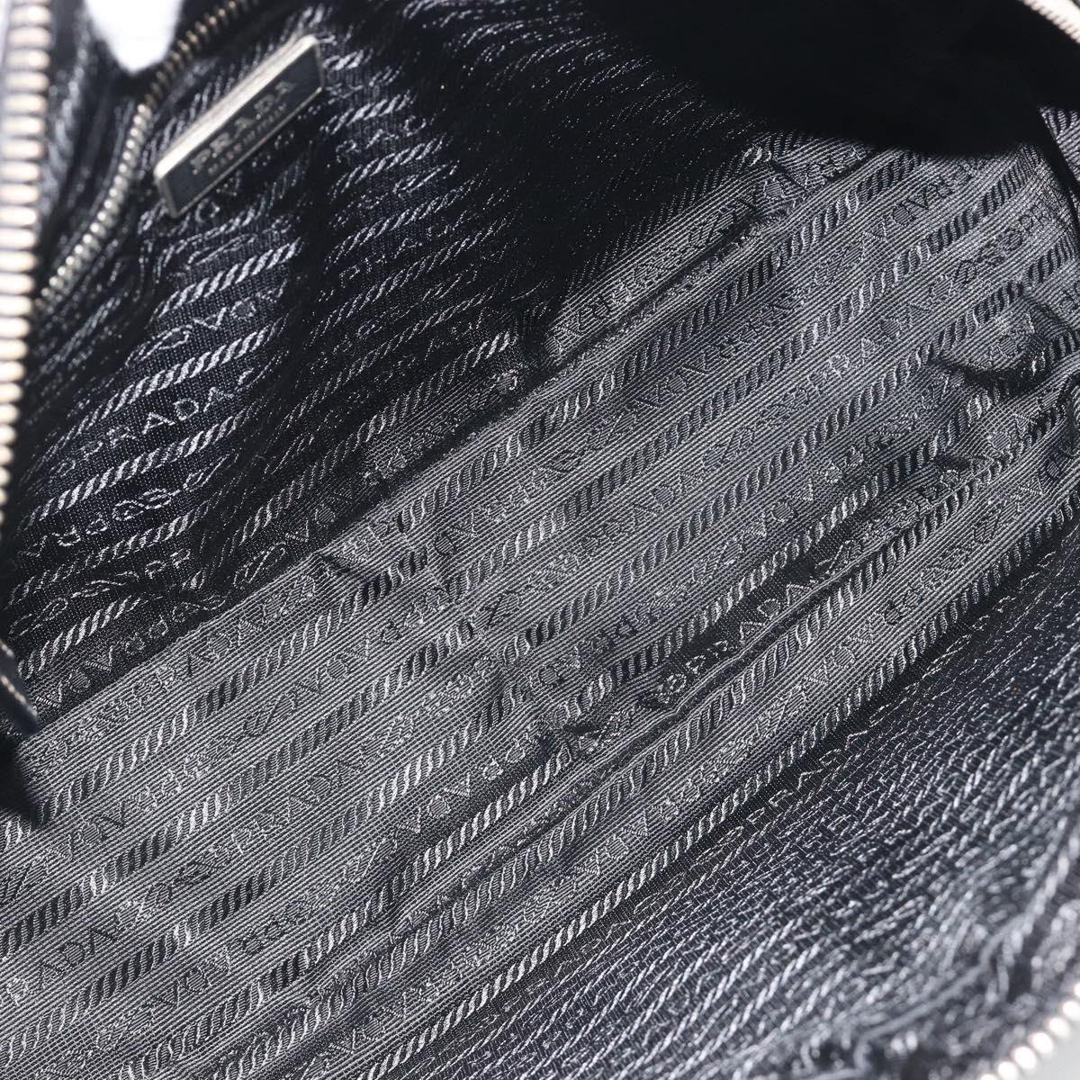 PRADA Tote Bag Saffiano leather Black Silver Auth 188279SAV