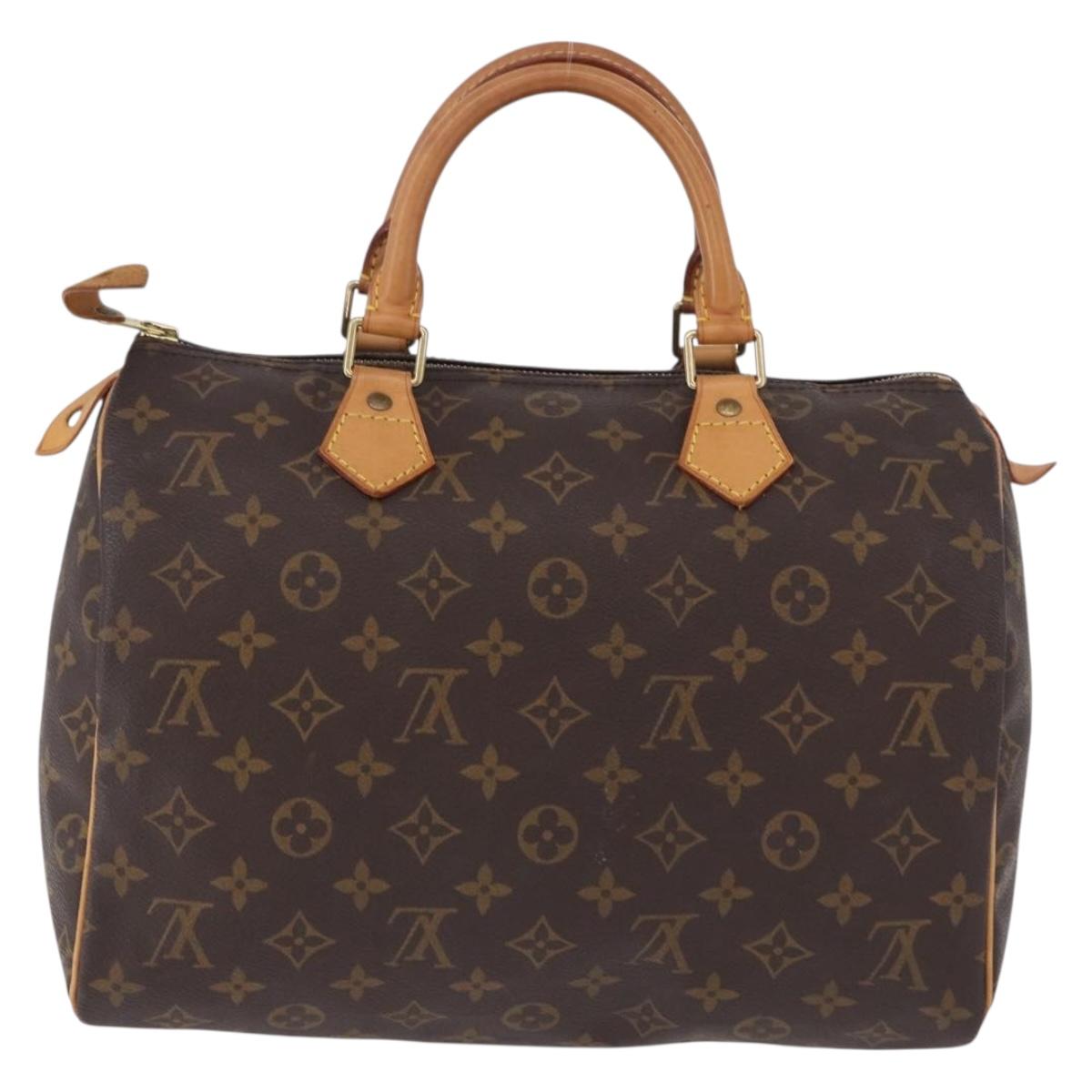 LOUIS VUITTON Monogram Speedy 30 Hand Bag M41526 LV Auth 188294V