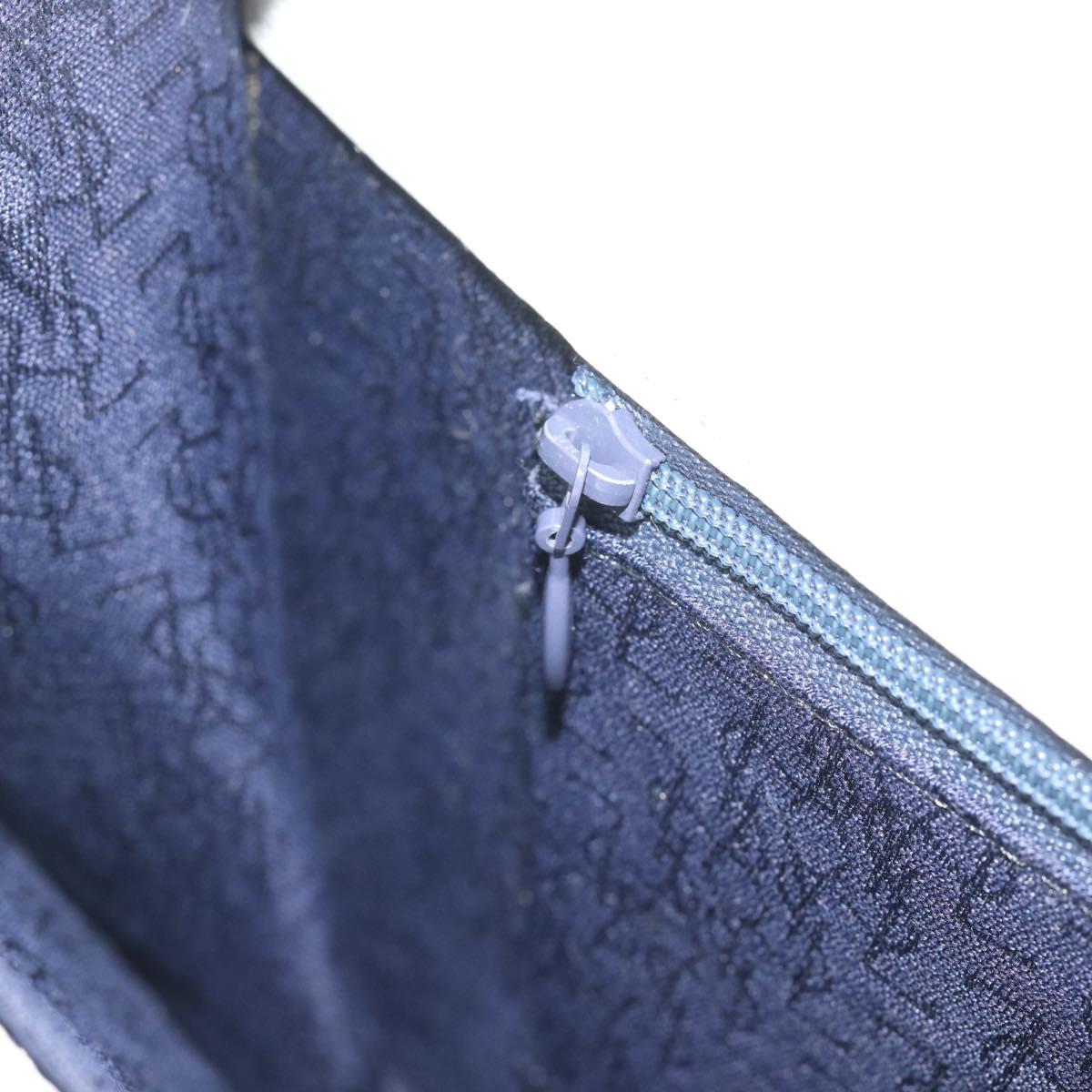 SAINT LAURENT Clutch Bag Leather White Gold Auth 188300