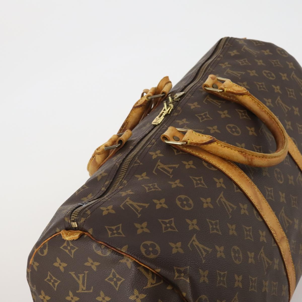 LOUIS VUITTON Monogram Keepall 50 Boston Bag M41426 LV Auth 188304