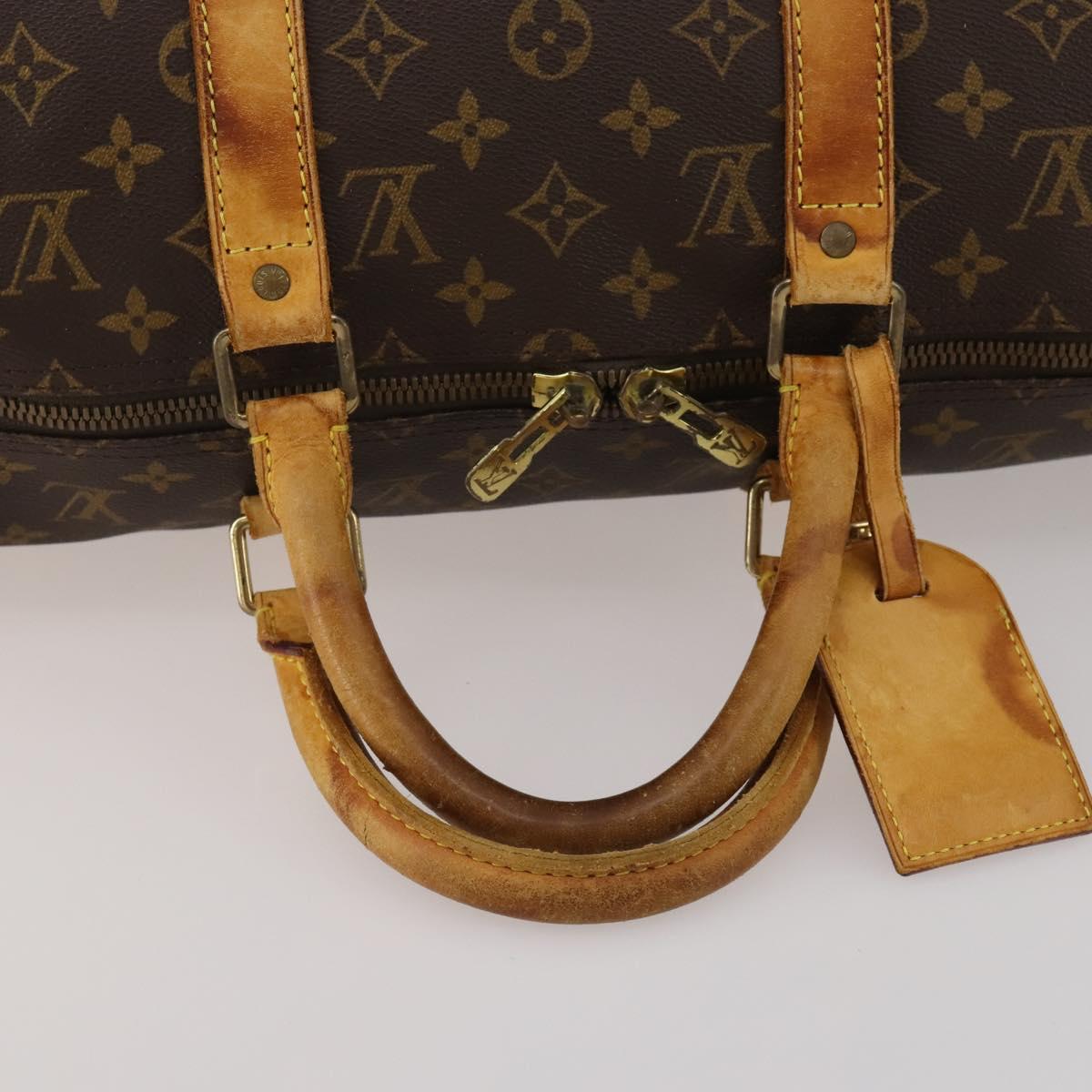 LOUIS VUITTON Monogram Keepall 50 Boston Bag M41426 LV Auth 188304
