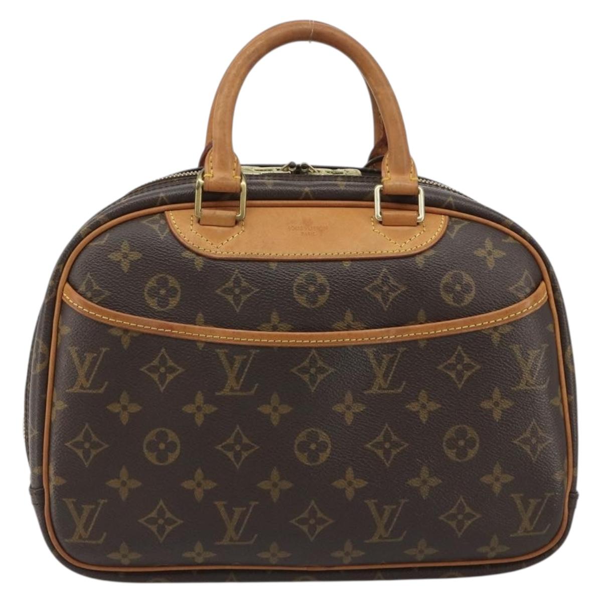 LOUIS VUITTON Monogram Trouville Hand Bag M42228 LV Auth 188313A