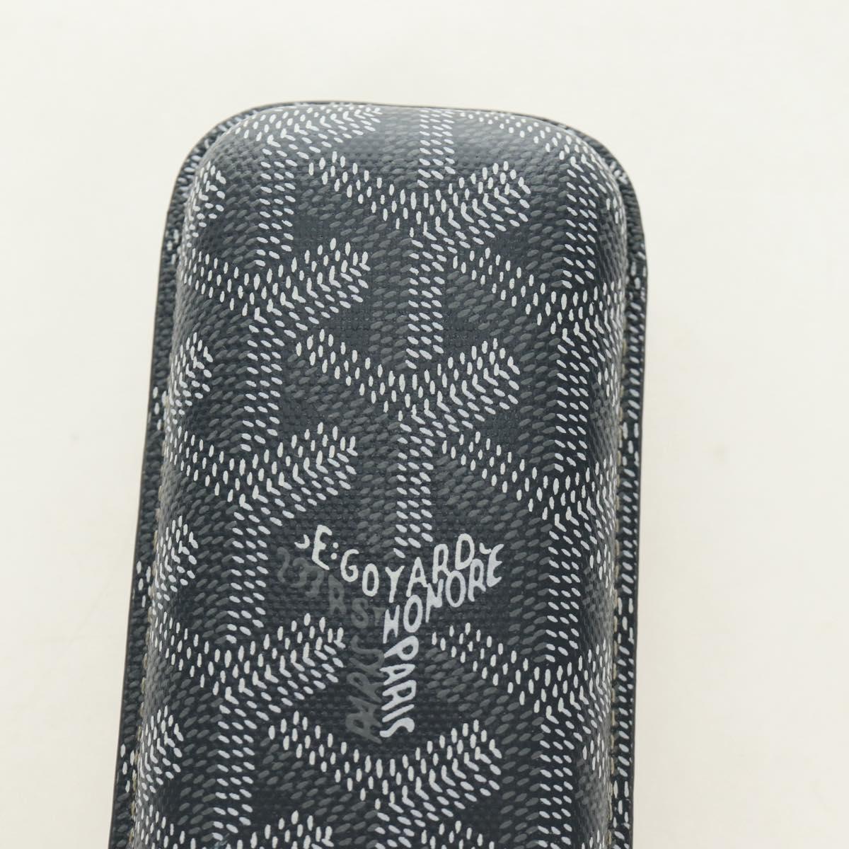GOYARD Cigarette Case PVC Leather Gray Auth 188319M