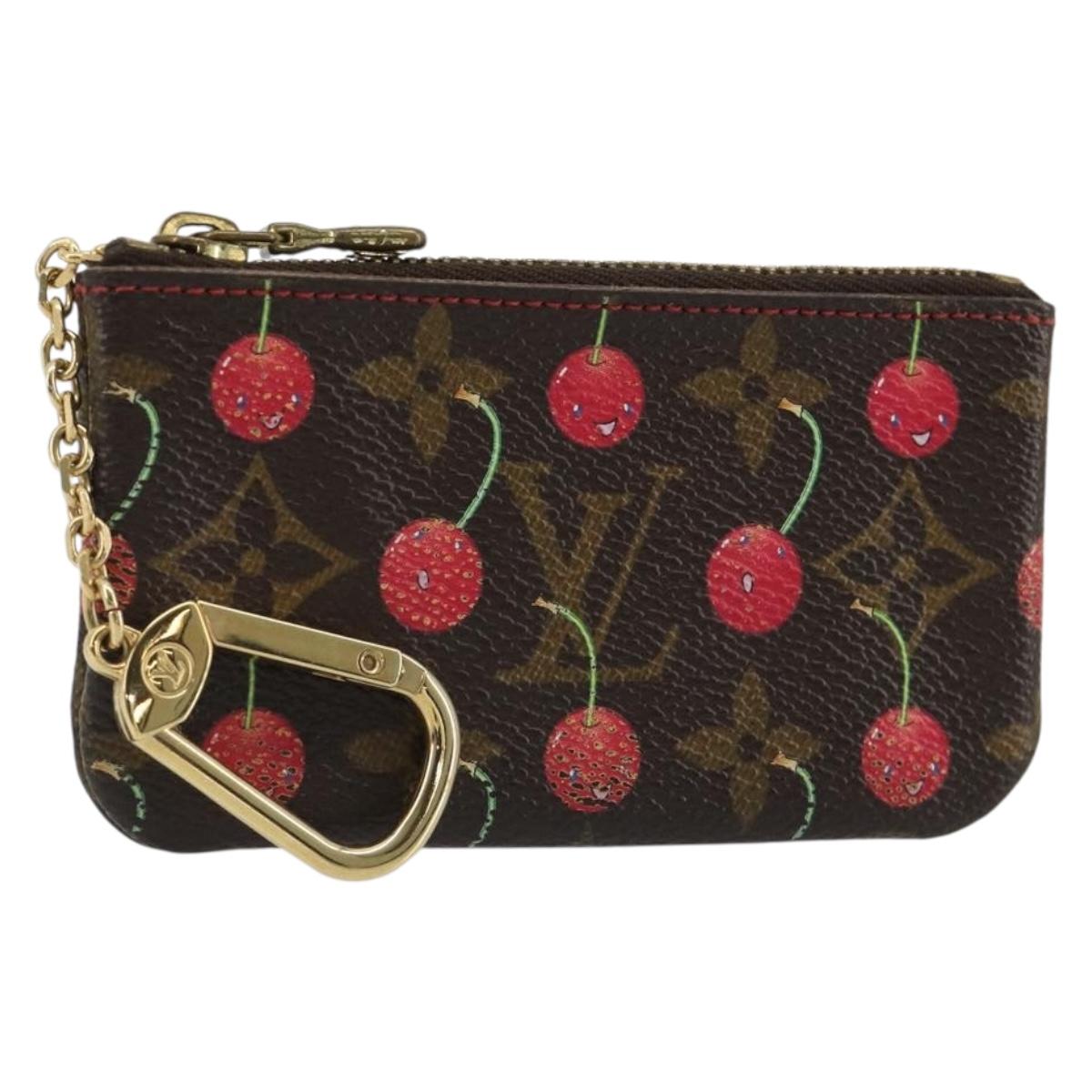 LOUIS VUITTON Monogram Cherry Pochette Cles Coin Purse M95042 LV Auth 188320A