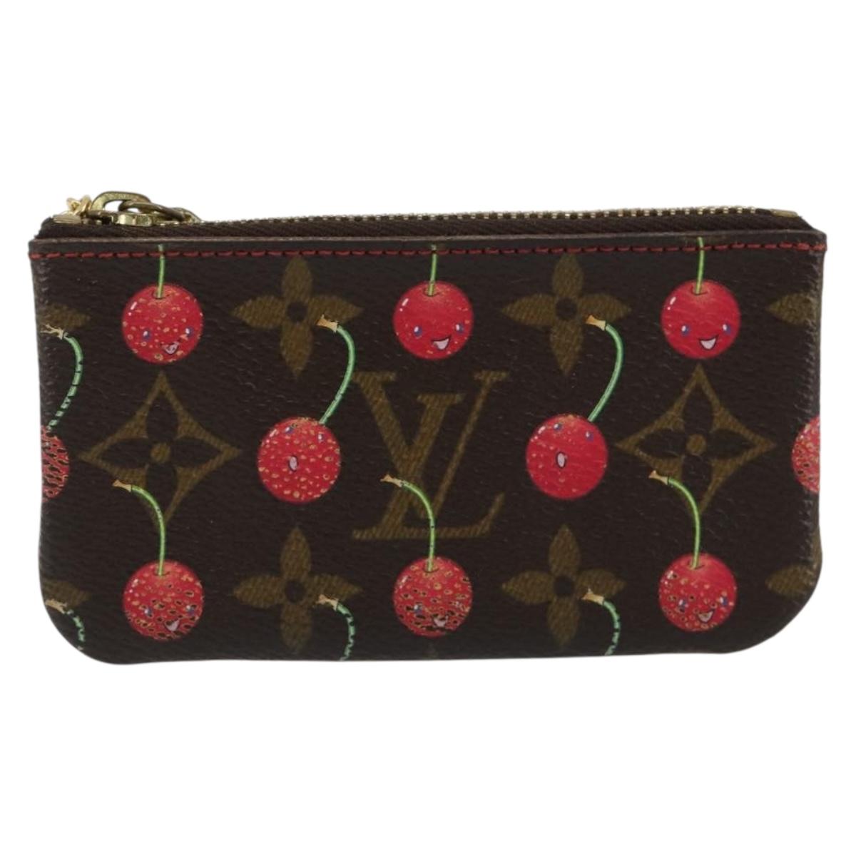LOUIS VUITTON Monogram Cherry Pochette Cles Coin Purse M95042 LV Auth 188320A