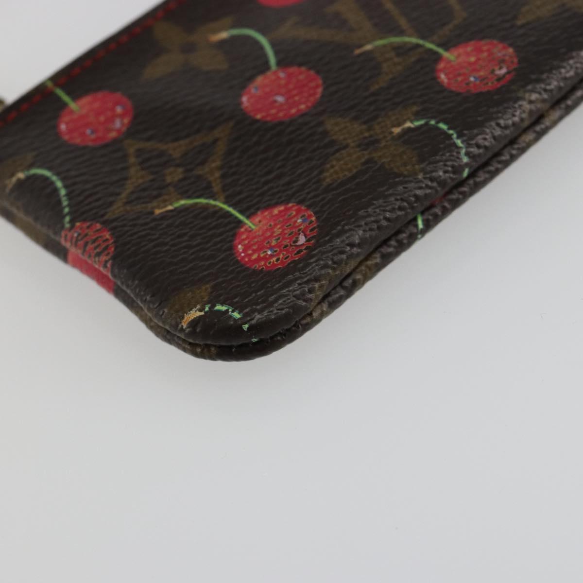 LOUIS VUITTON Monogram Cherry Pochette Cles Coin Purse M95042 LV Auth 188320A