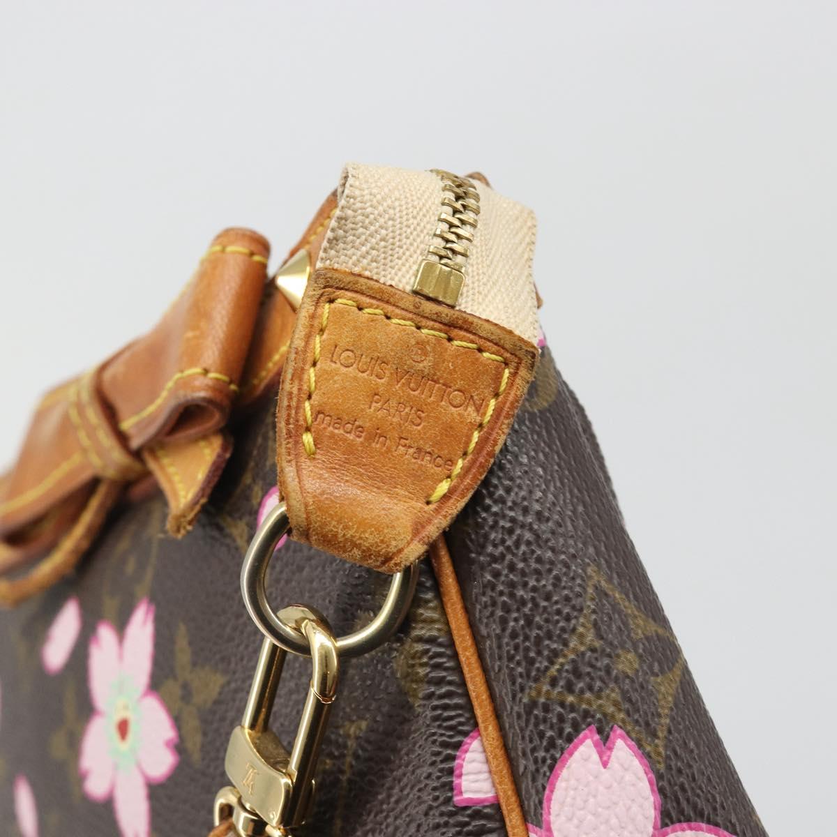 LOUIS VUITTON Monogram Cherry Blossom Pochette Accessoires M92006 Auth 188324A