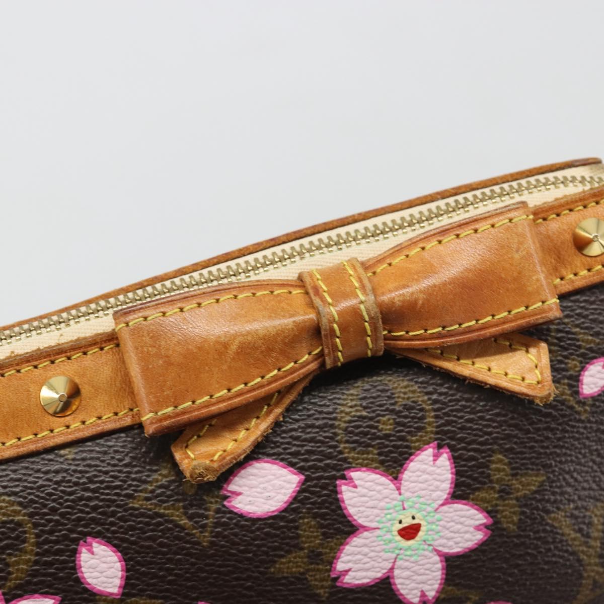 LOUIS VUITTON Monogram Cherry Blossom Pochette Accessoires M92006 Auth 188324A