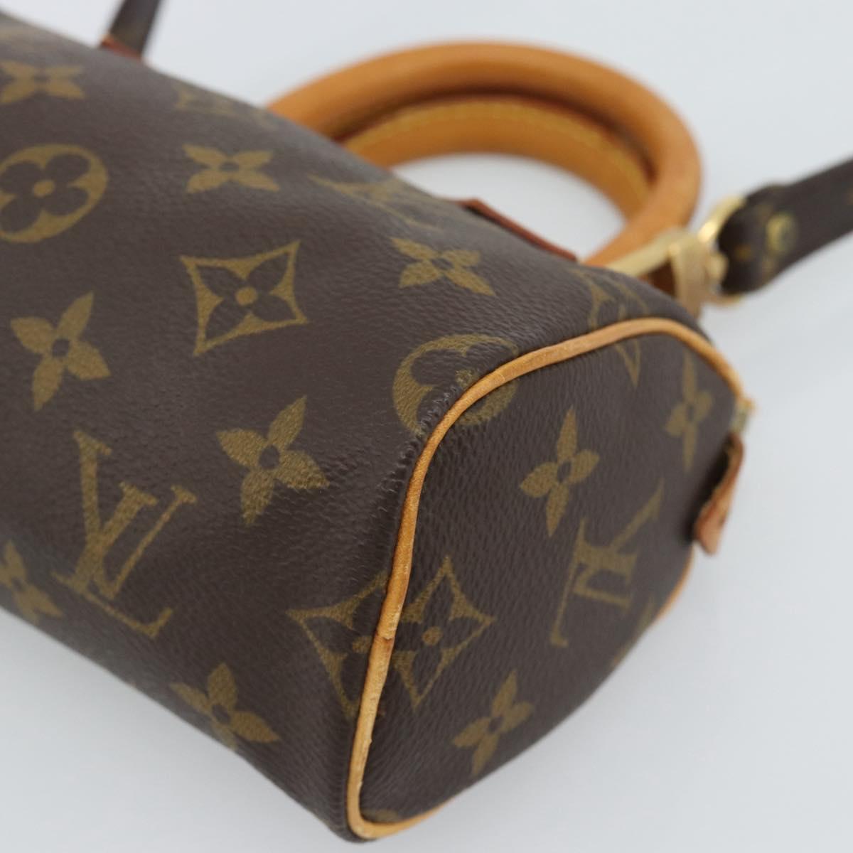 LOUIS VUITTON Monogram Mini Speedy Hand Bag M41534 LV Auth 188326