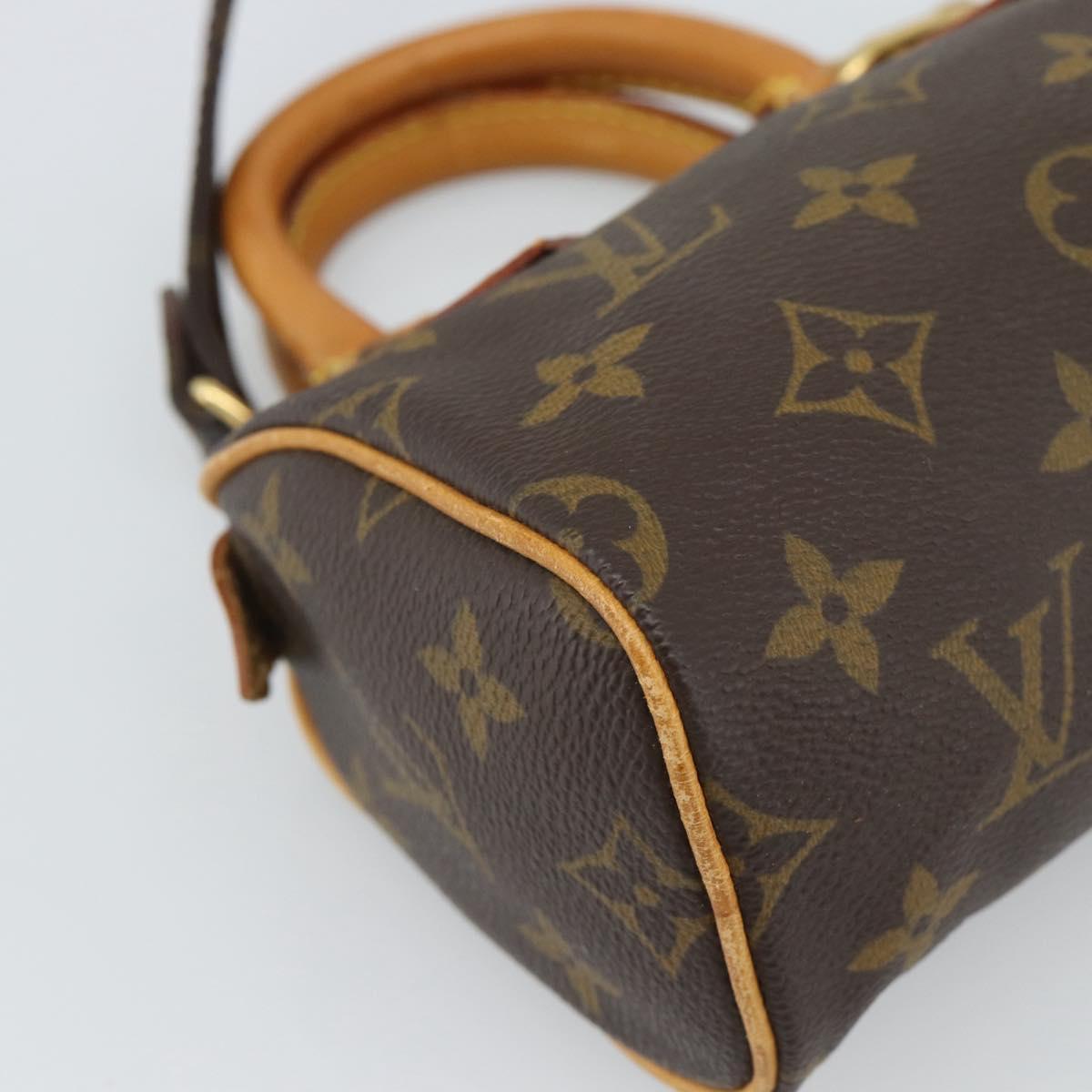 LOUIS VUITTON Monogram Mini Speedy Hand Bag M41534 LV Auth 188326