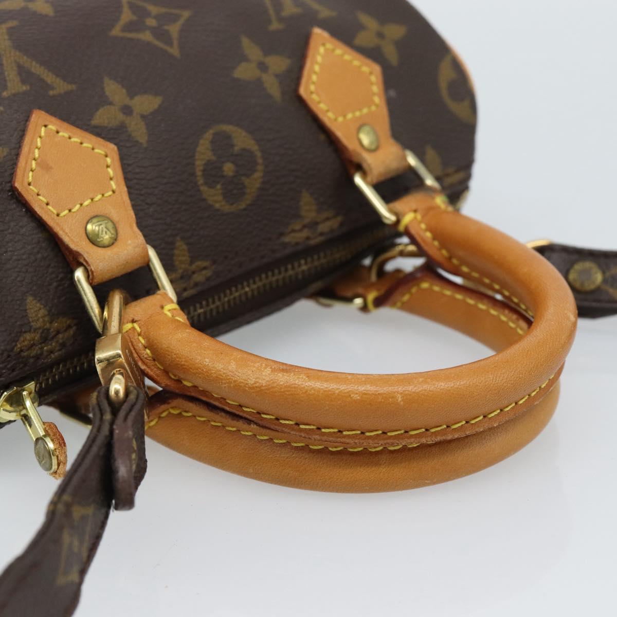 LOUIS VUITTON Monogram Mini Speedy Hand Bag M41534 LV Auth 188326