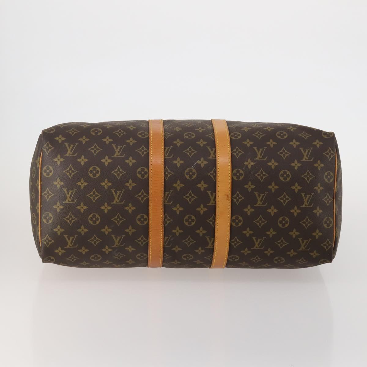 LOUIS VUITTON Monogram Keepall 50 Boston Bag M41426 LV Auth 188334