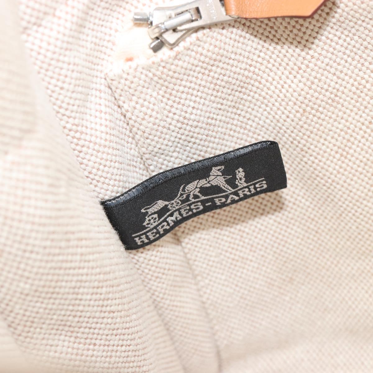 HERMES New Fourre Tout PM Hand Bag Canvas Gray Auth 188338
