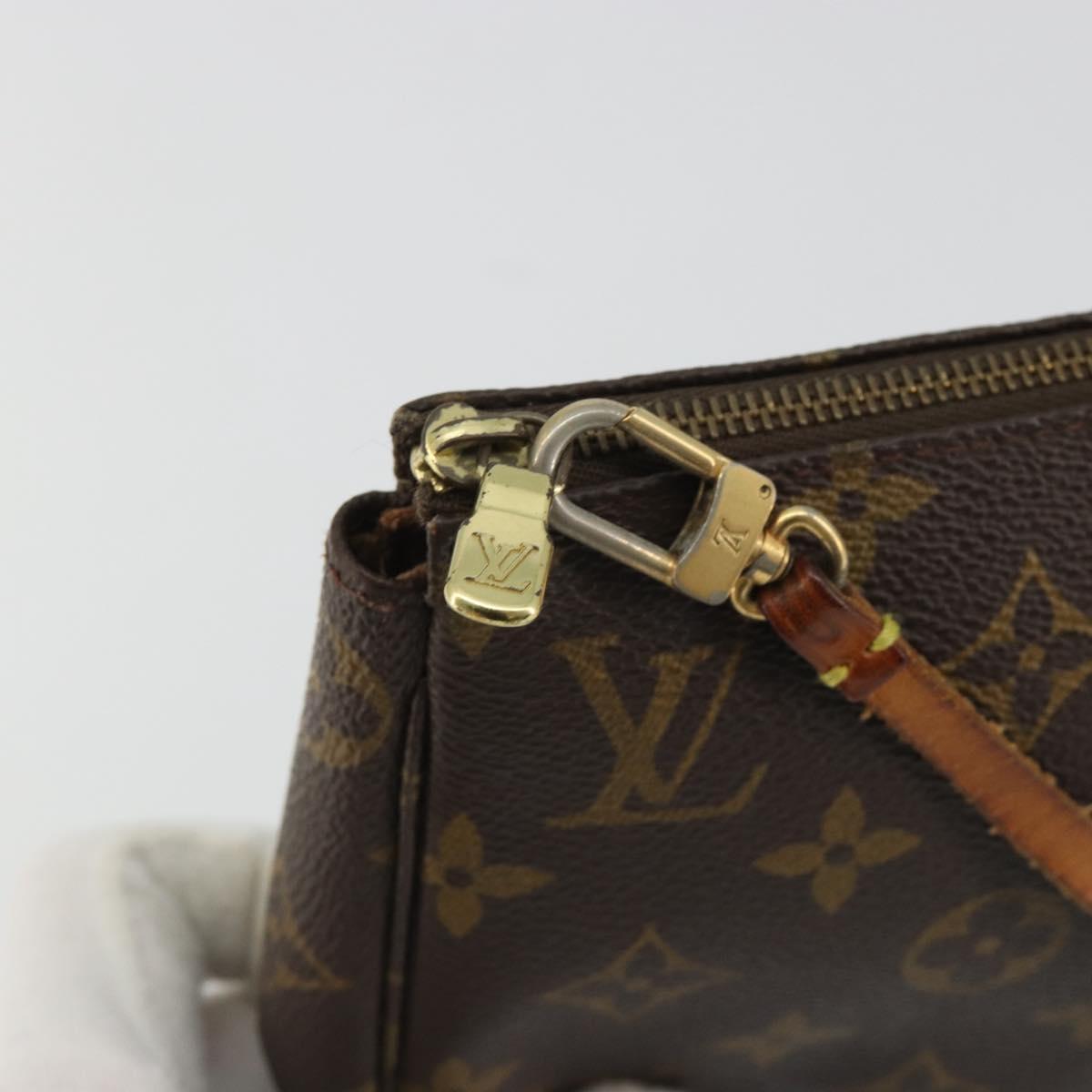 LOUIS VUITTON Monogram Pochette Accessoires Accessory Pouch M51980 Auth 188341