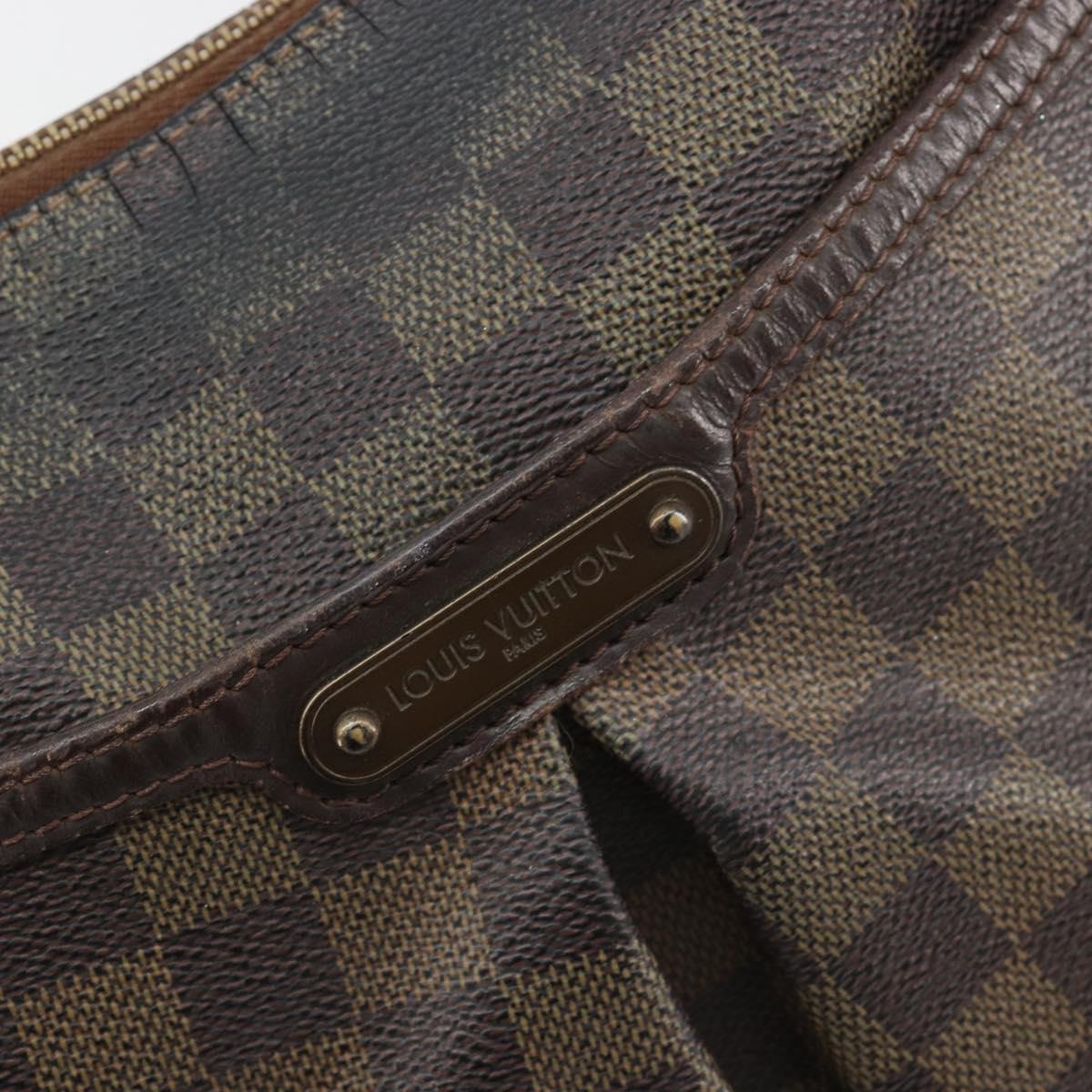 LOUIS VUITTON Damier Ebene Bloomsbury PM Shoulder Bag N42251 LV Auth 188344