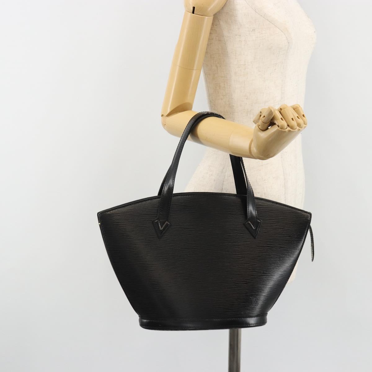 LOUIS VUITTON Epi Saint Jacques Shopping Shoulder Bag Black M52272 Auth 188352