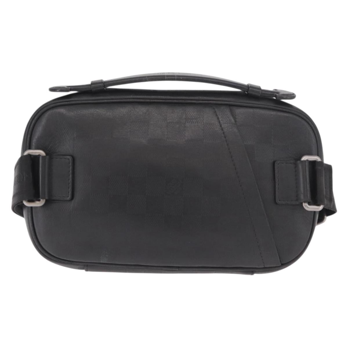 LOUIS VUITTON Damier Anfini Ambreil Shoulder Bag Black Onyx N41288 Auth 188359A