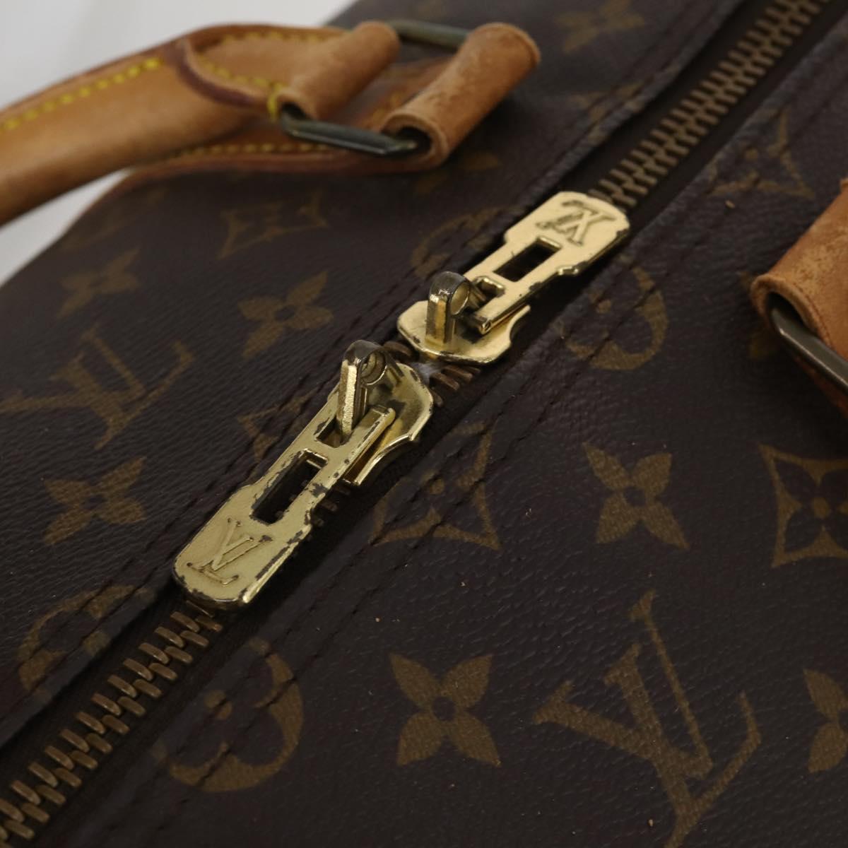 LOUIS VUITTON Monogram Keepall Bandouliere 55 Boston Bag M41414 LV Auth 188360