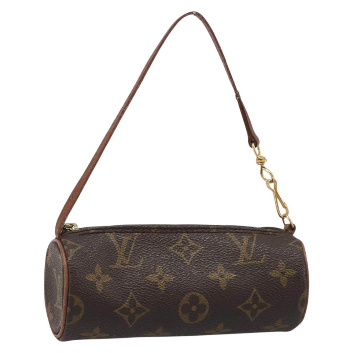 LOUIS VUITTON Monogram Papillon Pouch LV Auth 188361