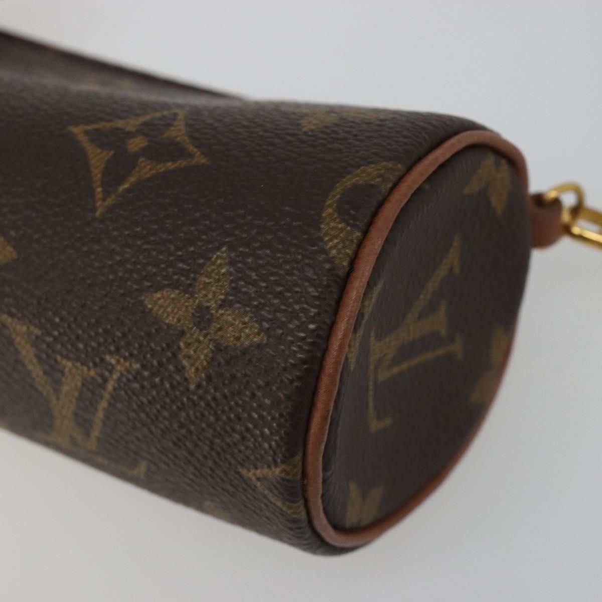 LOUIS VUITTON Monogram Papillon Pouch LV Auth 188361