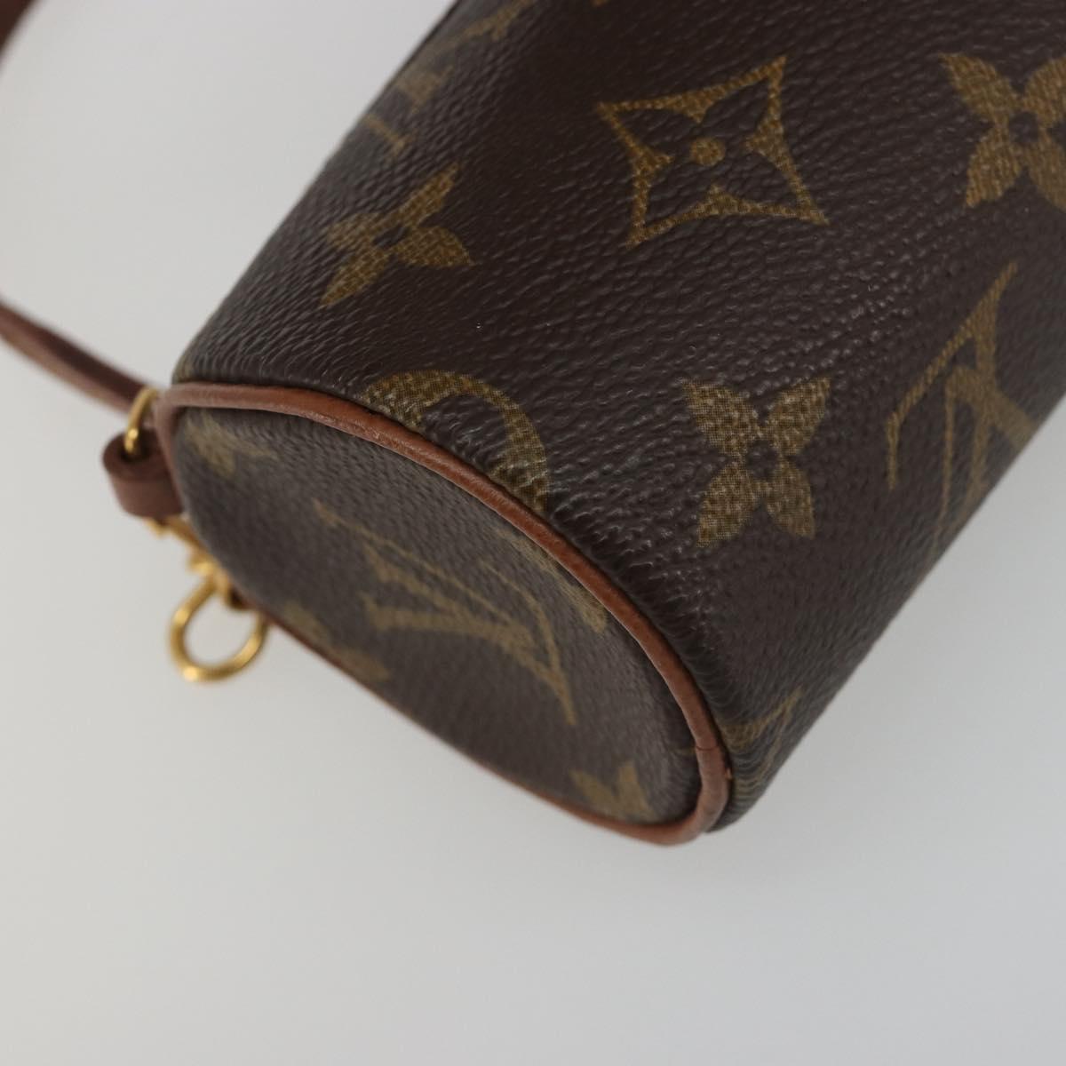 LOUIS VUITTON Monogram Papillon Pouch LV Auth 188361
