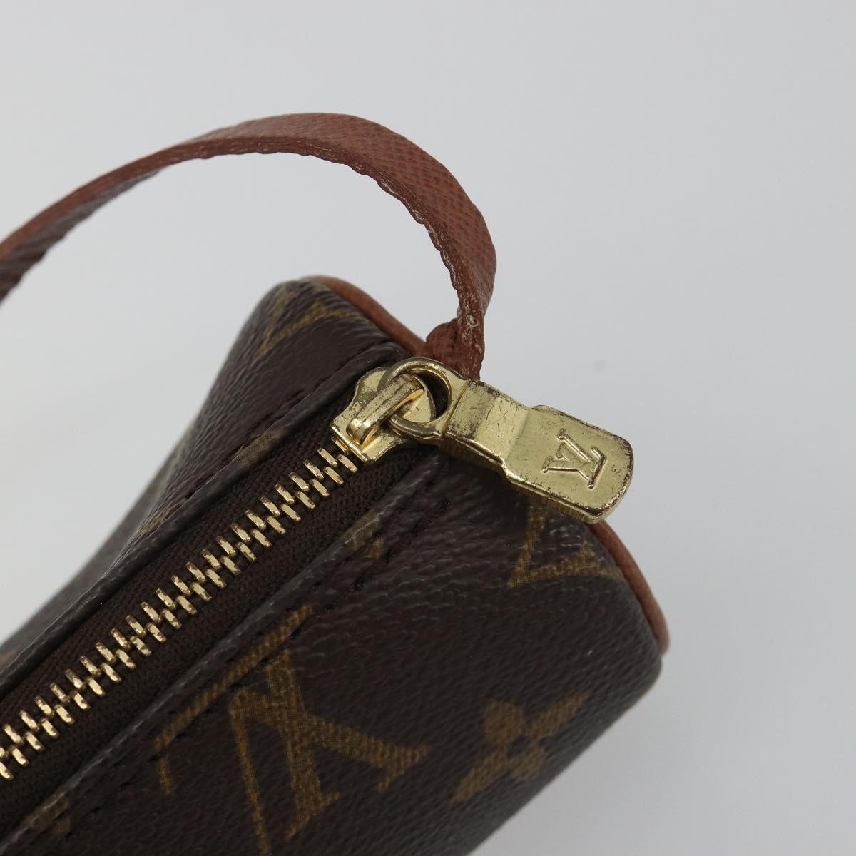 LOUIS VUITTON Monogram Papillon Pouch LV Auth 188361