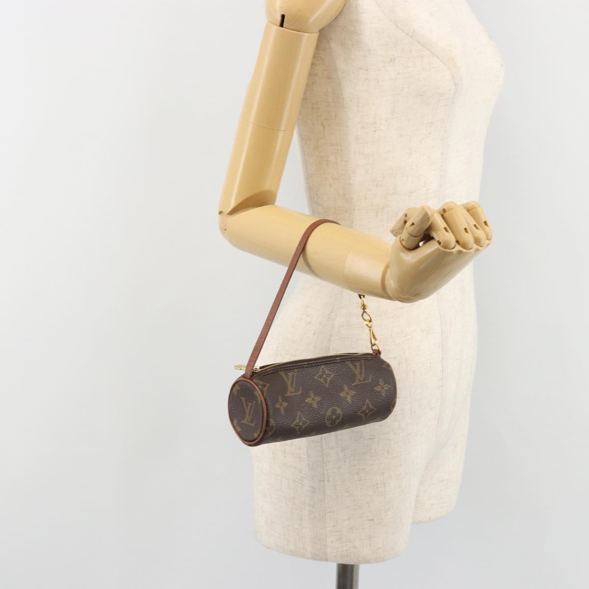 LOUIS VUITTON Monogram Papillon Pouch LV Auth 188361