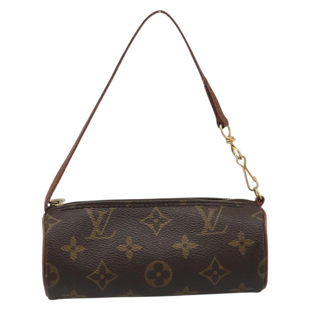 LOUIS VUITTON Monogram Papillon Pouch LV Auth 188361