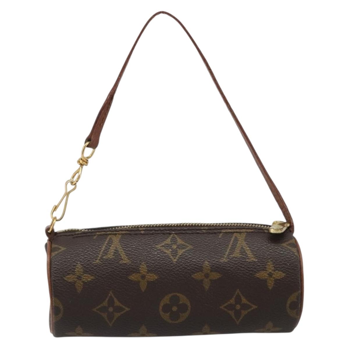 LOUIS VUITTON Monogram Papillon Pouch LV Auth 188361