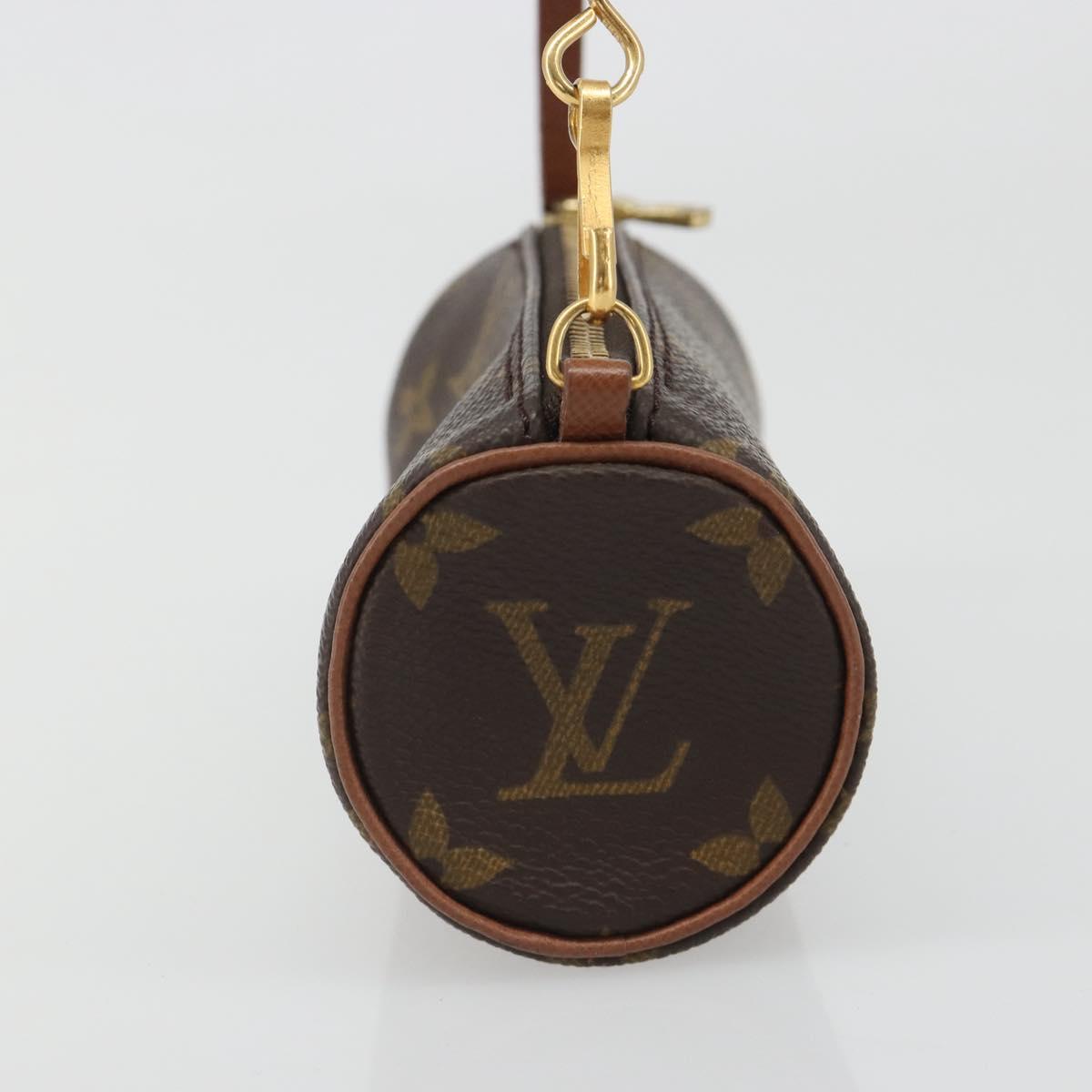 LOUIS VUITTON Monogram Papillon Pouch LV Auth 188361