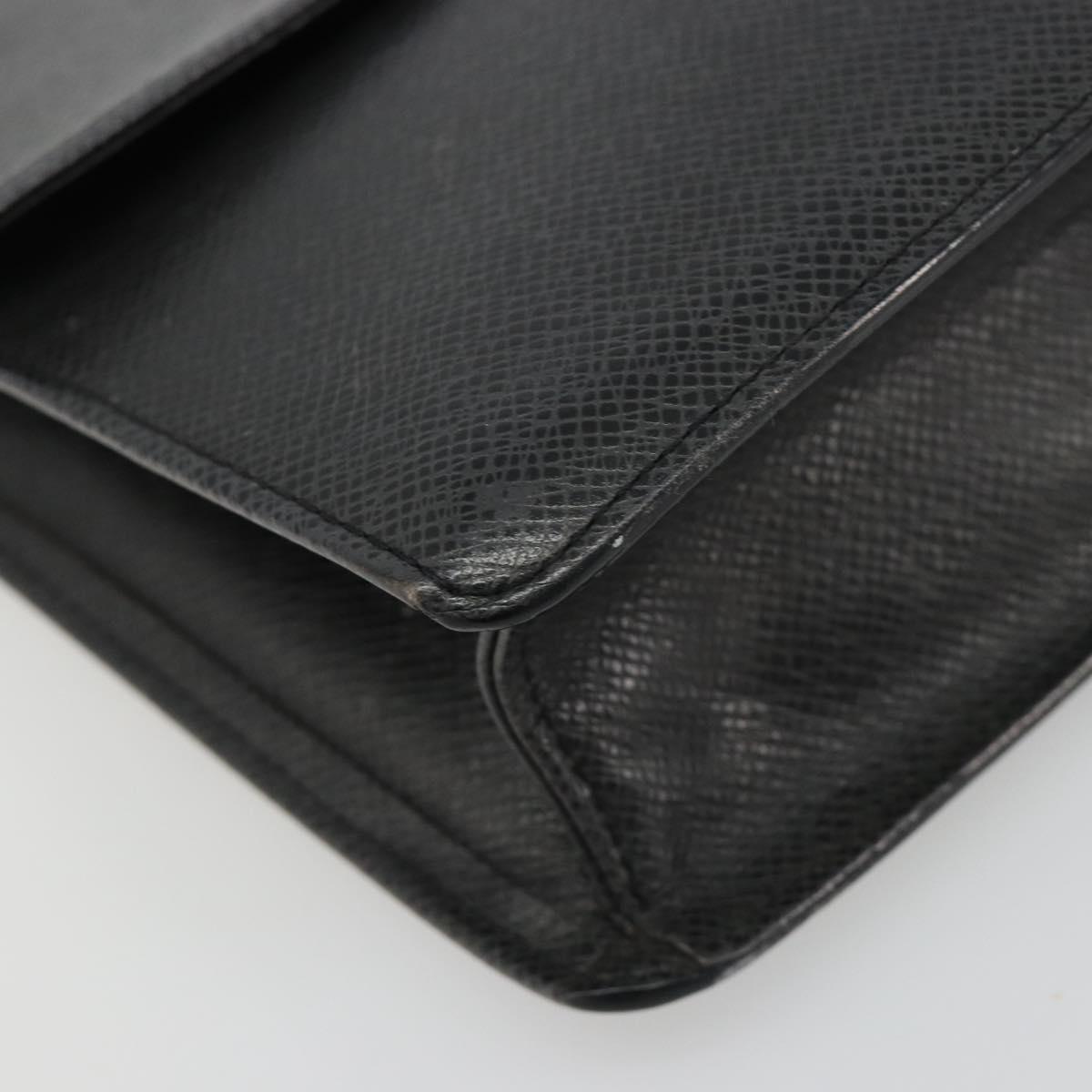 LOUIS VUITTON Taiga Selenga Clutch Bag Ardoise M30782 LV Auth 188362A