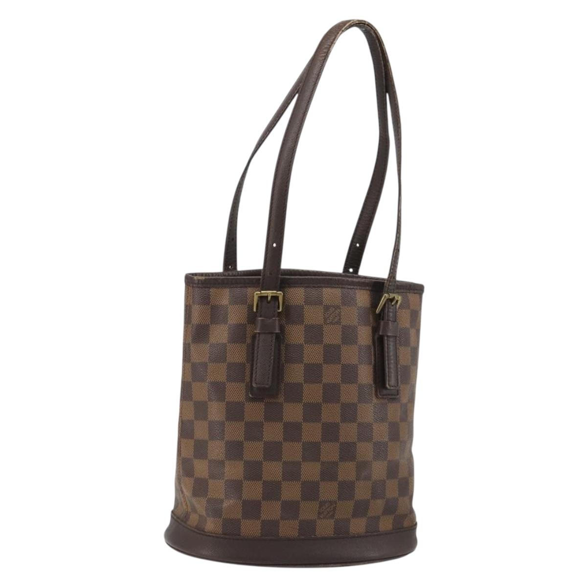 LOUIS VUITTON Damier Ebene Marais Shoulder Bag N42240 LV Auth 188364