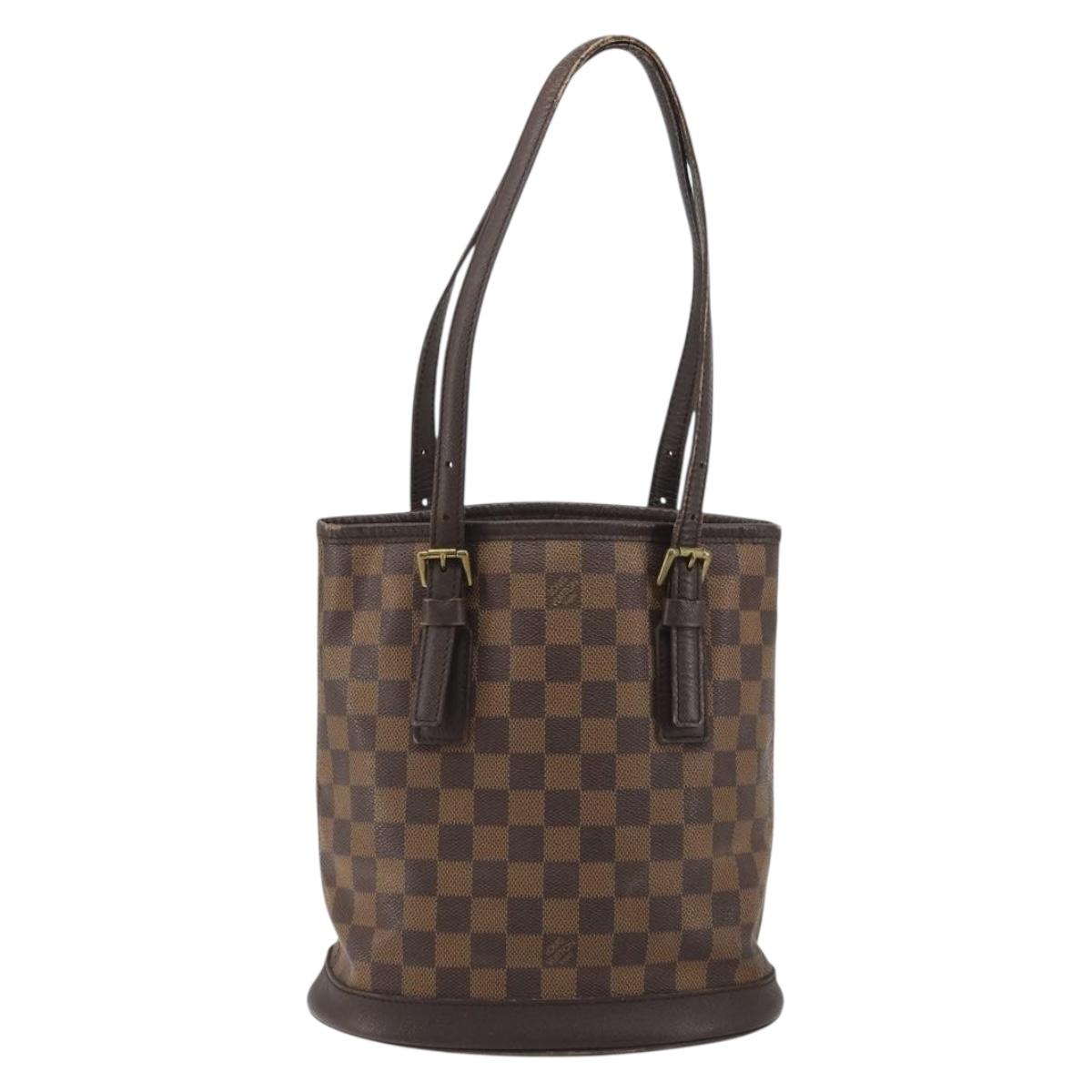 LOUIS VUITTON Damier Ebene Marais Shoulder Bag N42240 LV Auth 188364