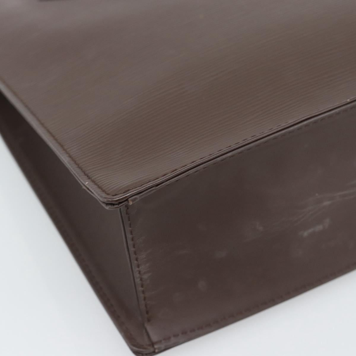 LOUIS VUITTON Epi Sac Plat PM Hand Bag Mocha M5274D LV Auth 188365A