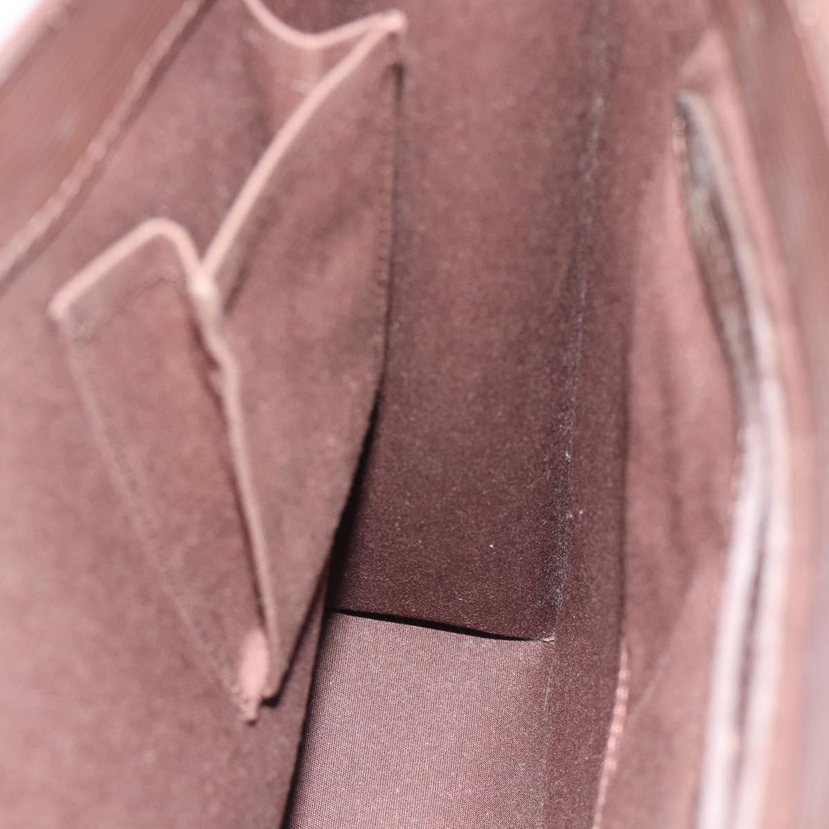 LOUIS VUITTON Epi Sac Plat PM Hand Bag Mocha M5274D LV Auth 188365A