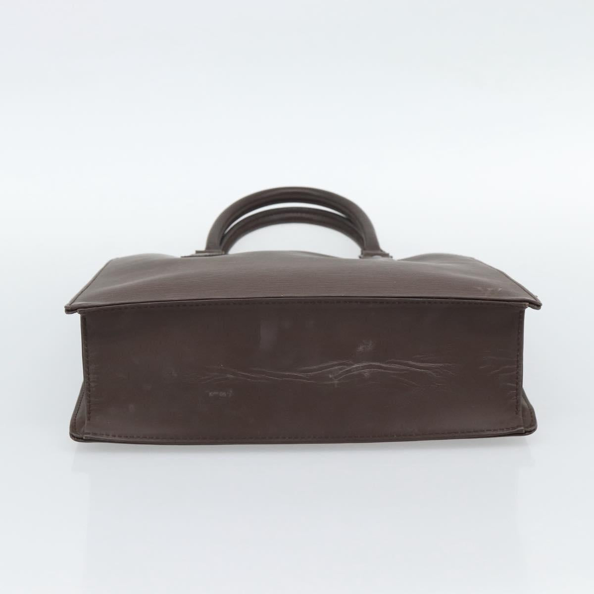 LOUIS VUITTON Epi Sac Plat PM Hand Bag Mocha M5274D LV Auth 188365A