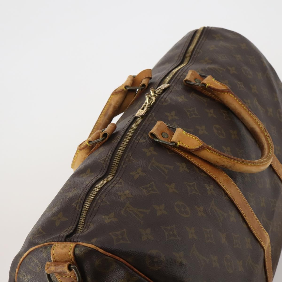 LOUIS VUITTON Monogram Keepall Bandouliere 50 Boston Bag M41416 LV Auth 188369