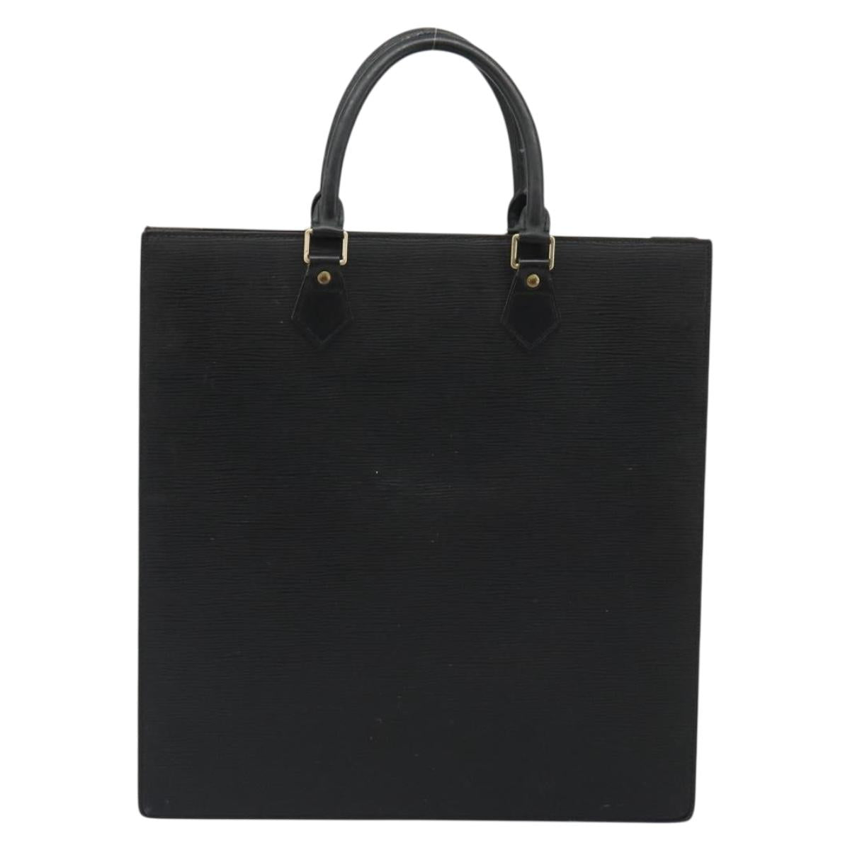 LOUIS VUITTON Epi Sac Plat Hand Bag Black M59082 LV Auth 188379