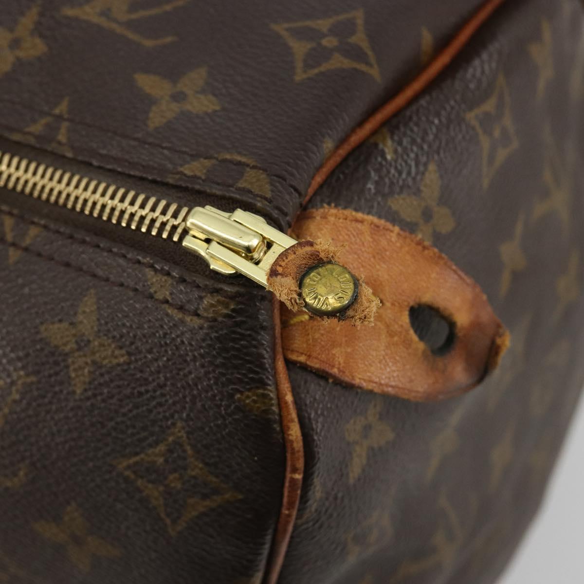 LOUIS VUITTON Monogram Speedy 35 Hand Bag M41524 LV Auth 188396A