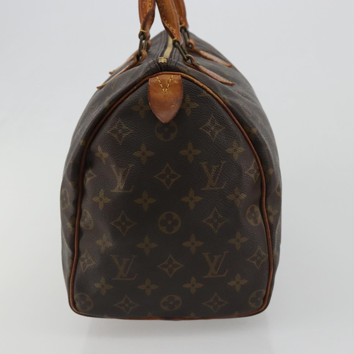 LOUIS VUITTON Monogram Speedy 35 Hand Bag M41524 LV Auth 188396A