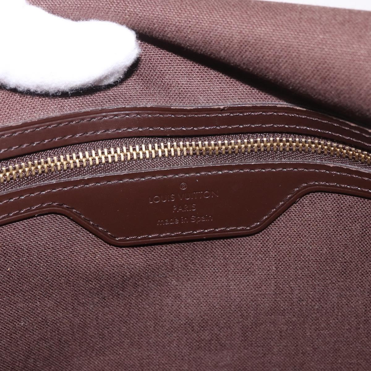 LOUIS VUITTON Damier Ebene Bastille Shoulder Bag N45258 LV Auth 188400