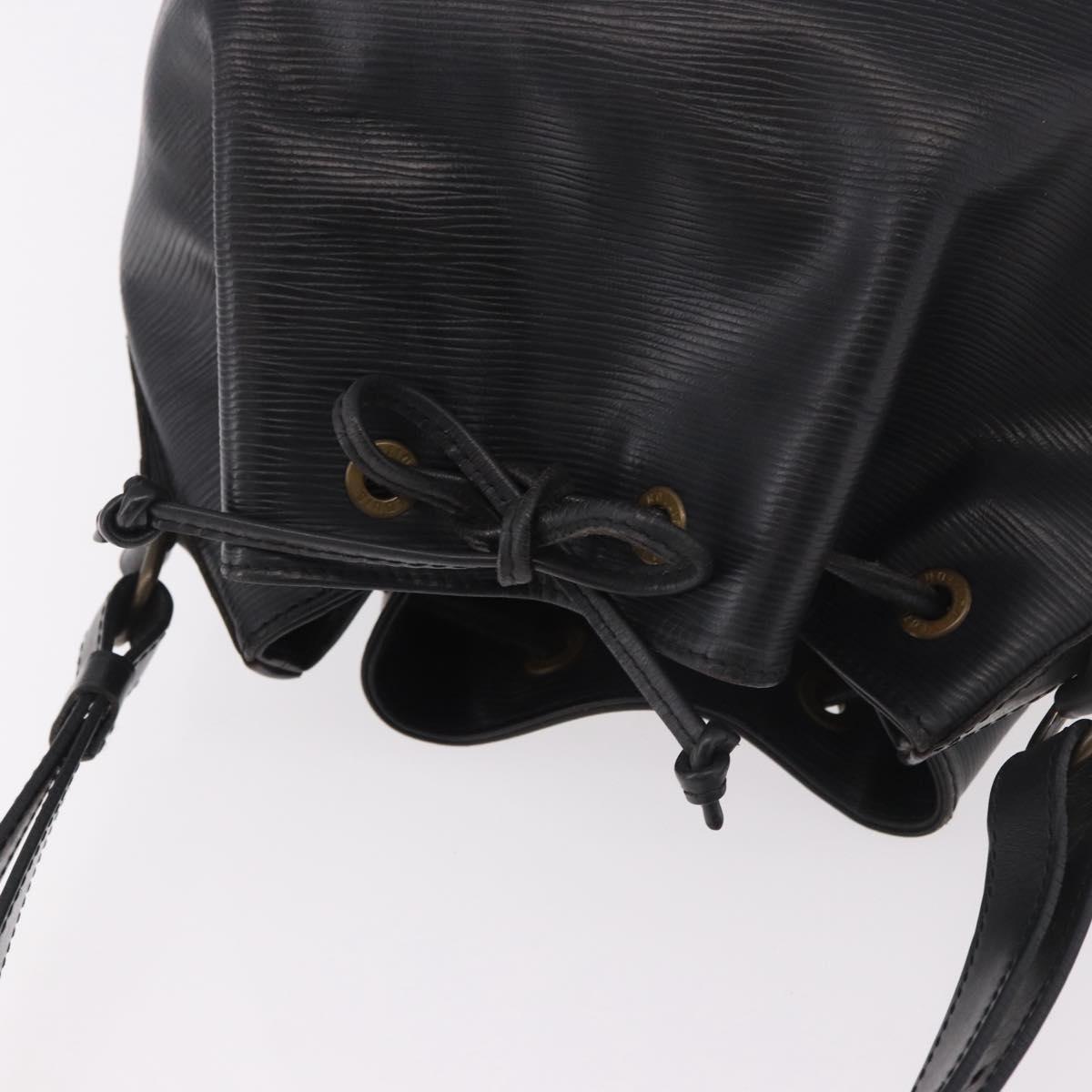 LOUIS VUITTON Epi Petit Noe Shoulder Bag Black M44102 LV Auth 188401
